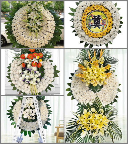 山东青岛平度市旧店镇河西纸坊村花圈速递