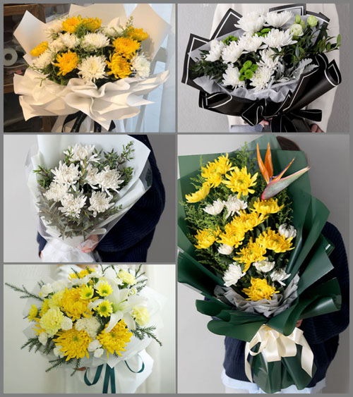 山东青岛平度市旧店镇河西纸坊村白事花束代送